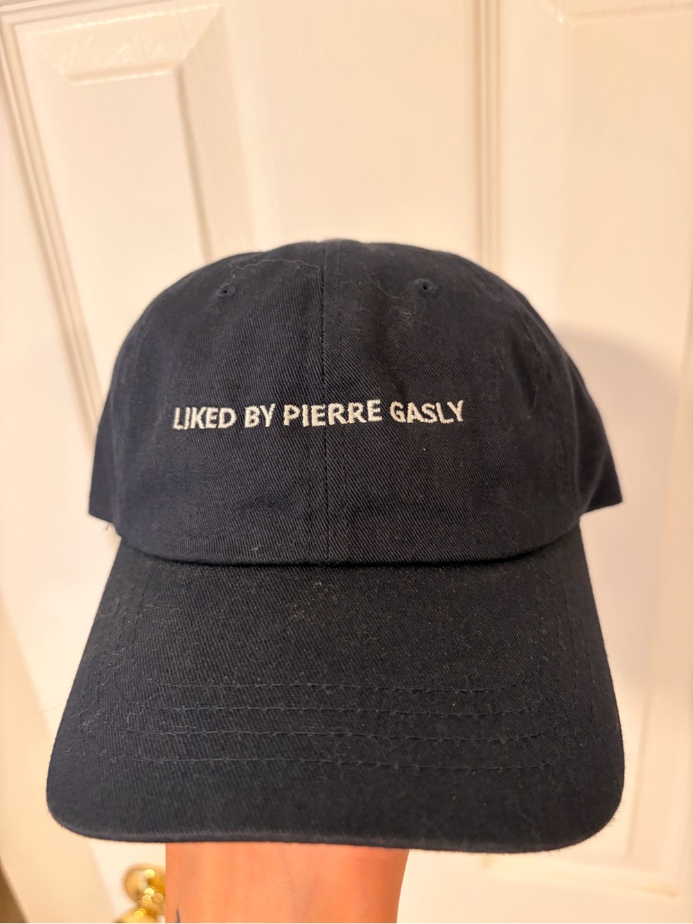 Blue "LIKED BY PIERRE GASLY" Embroidered Dad Hat